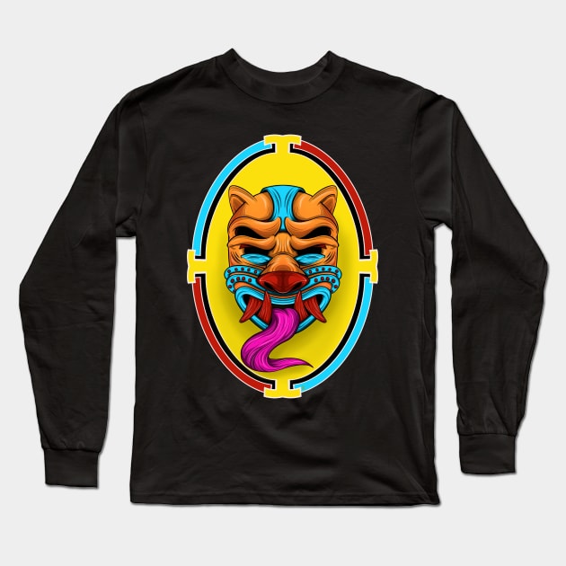 Mascara y Escudo Long Sleeve T-Shirt by PoloLoko